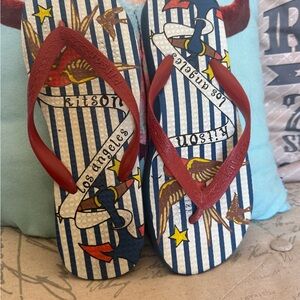 Vintage Kitson Los Angeles flip flops size 10 women’s